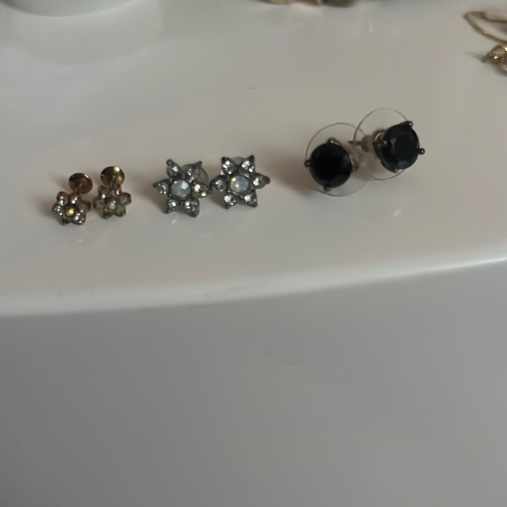 Earring Set of 3.  3/10